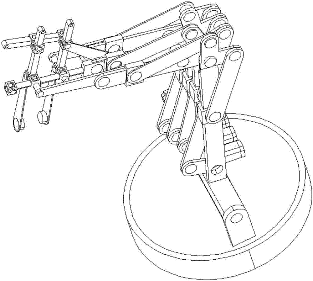 Four-degree-of-freedom controllable mechanism-type palletizing robot