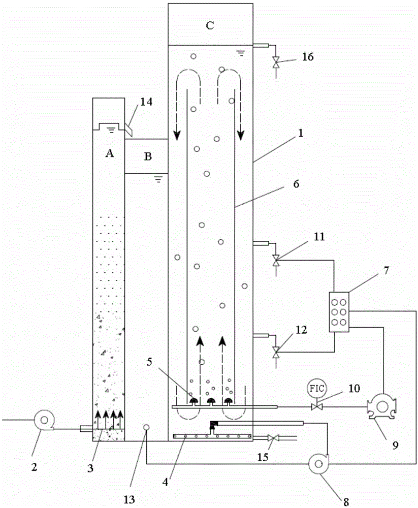 Integrated sewage treatment system and method for hydrolytic-aerobic granular sludge