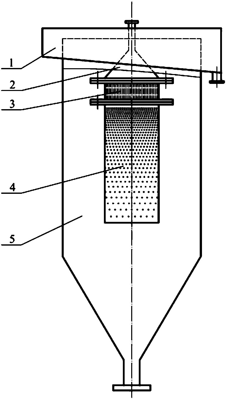 Grille-type flocculating settling device and construction method thereof