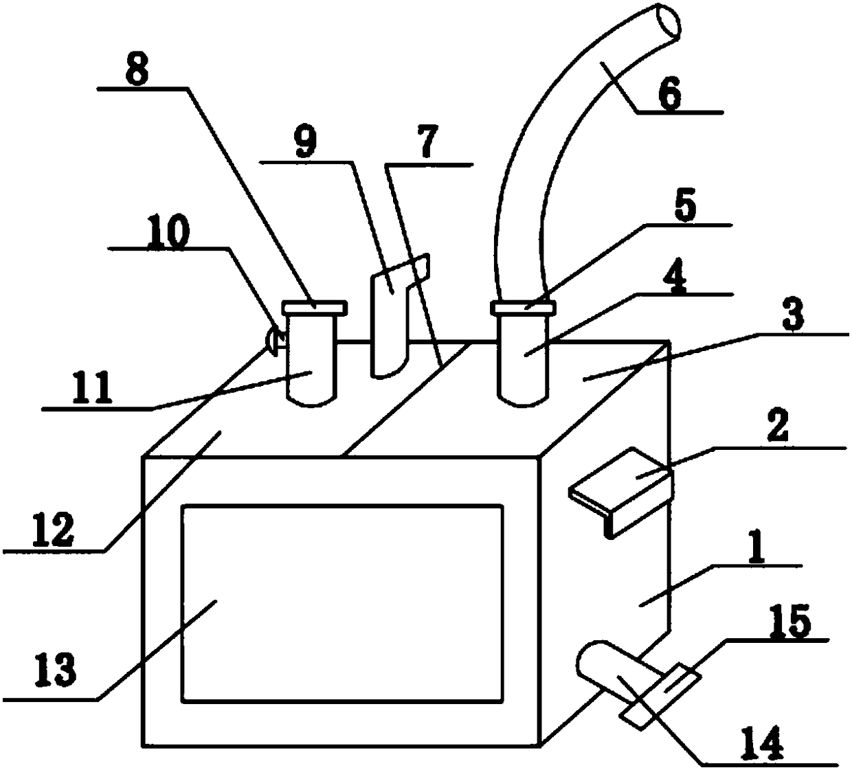 Special drainage nursing device for department of hepatobiliary surgery