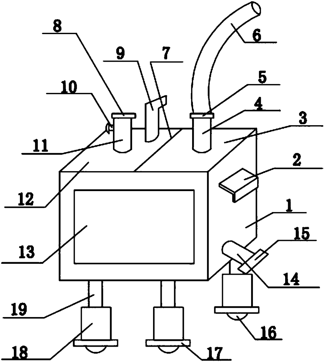 Special drainage nursing device for department of hepatobiliary surgery