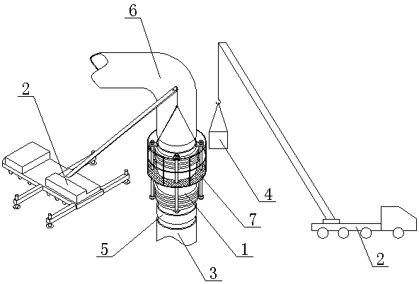 Replacement method of high-altitude vertical ripple compensator