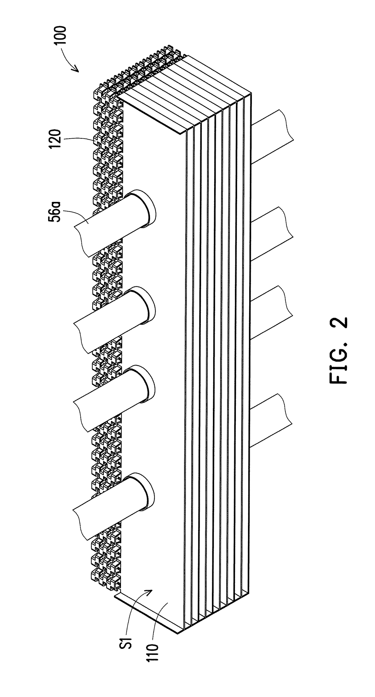 Projector, heat dissipation module, and heat dissipation fin set