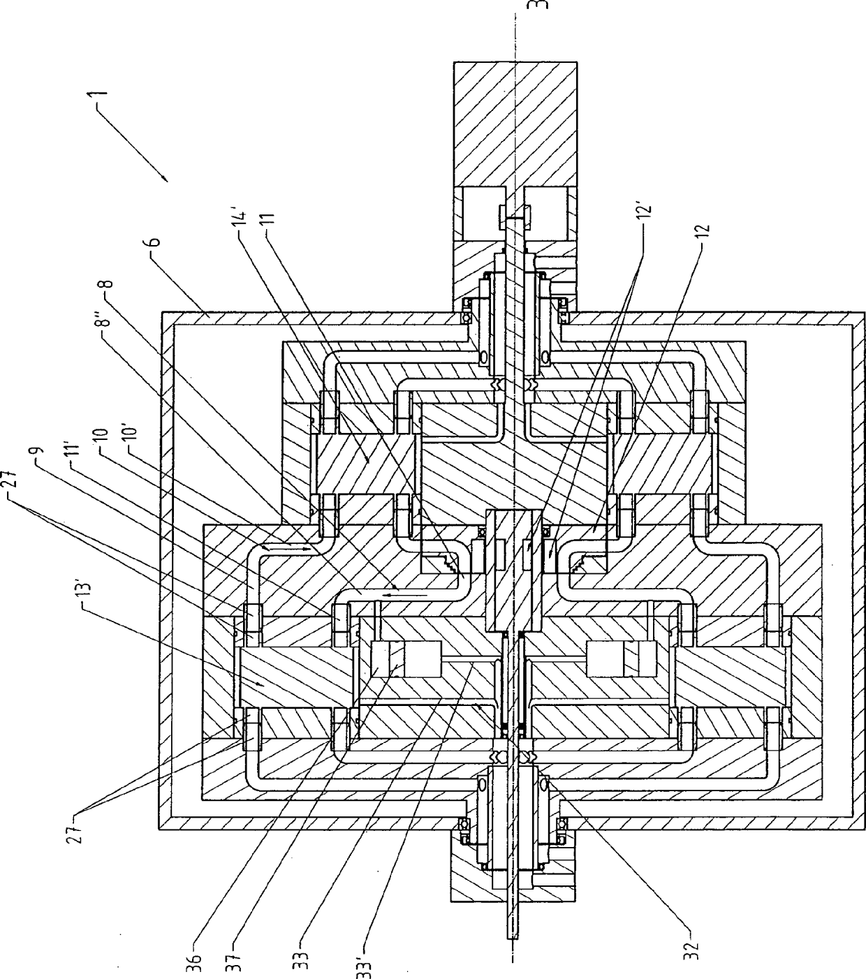 Device and method for converting thermal energy