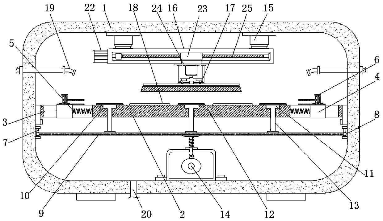 A bamboo mat pillow cleaning equipment