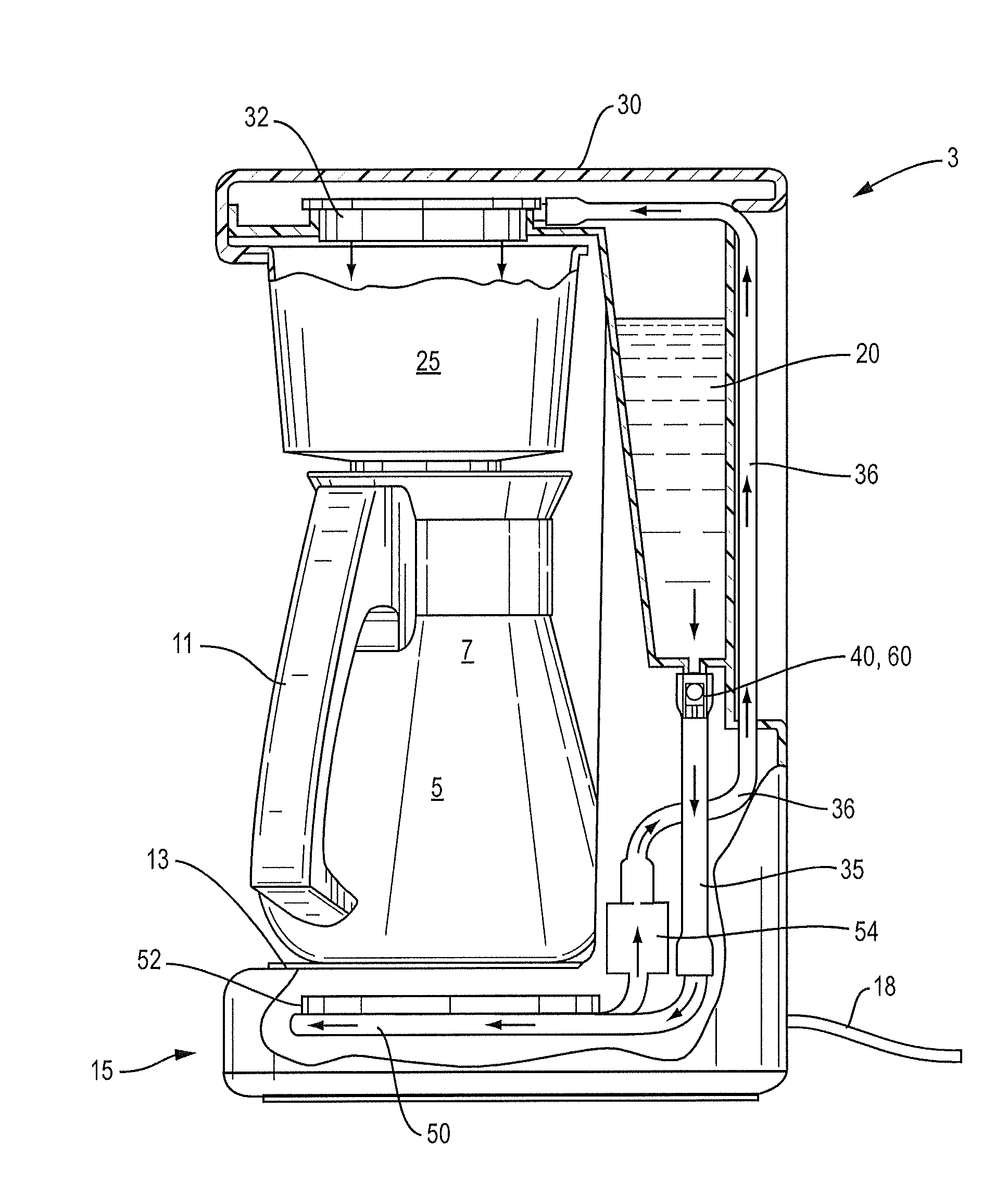 Stop valve for coffee maker