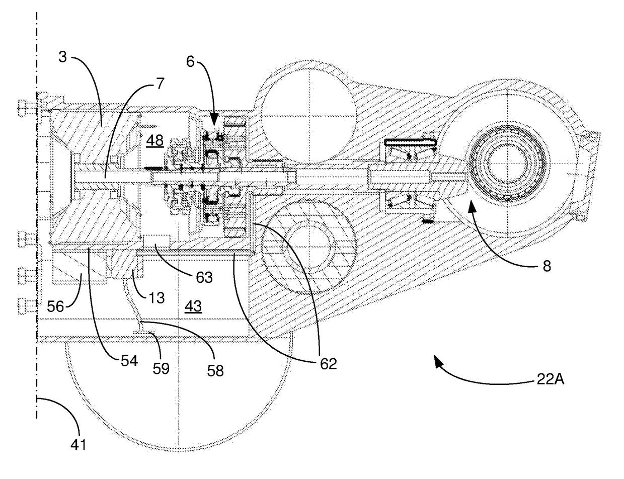 Drive unit for tracked vehicle and vehicle provided with drive unit