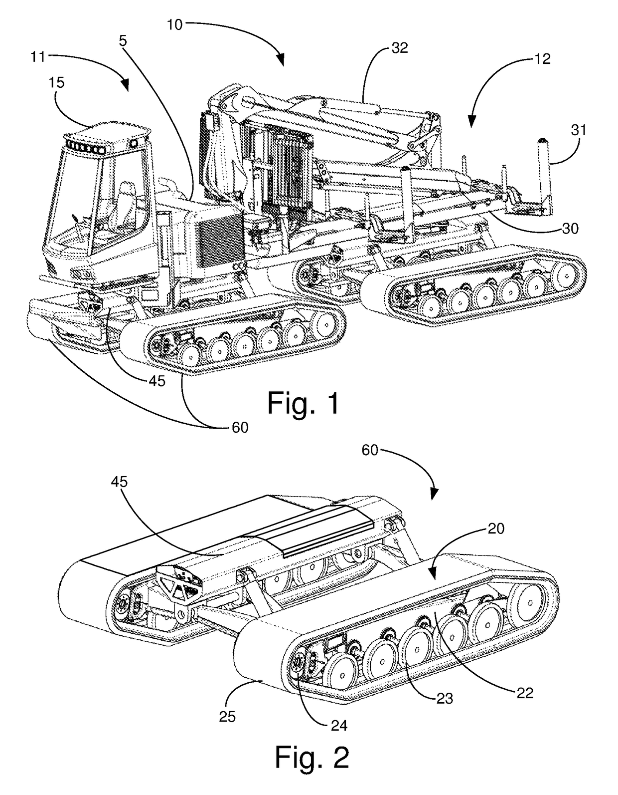 Drive unit for tracked vehicle and vehicle provided with drive unit