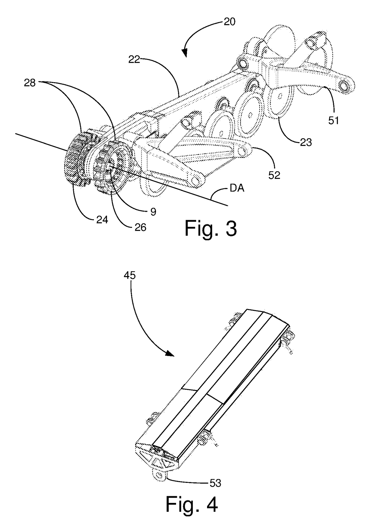 Drive unit for tracked vehicle and vehicle provided with drive unit