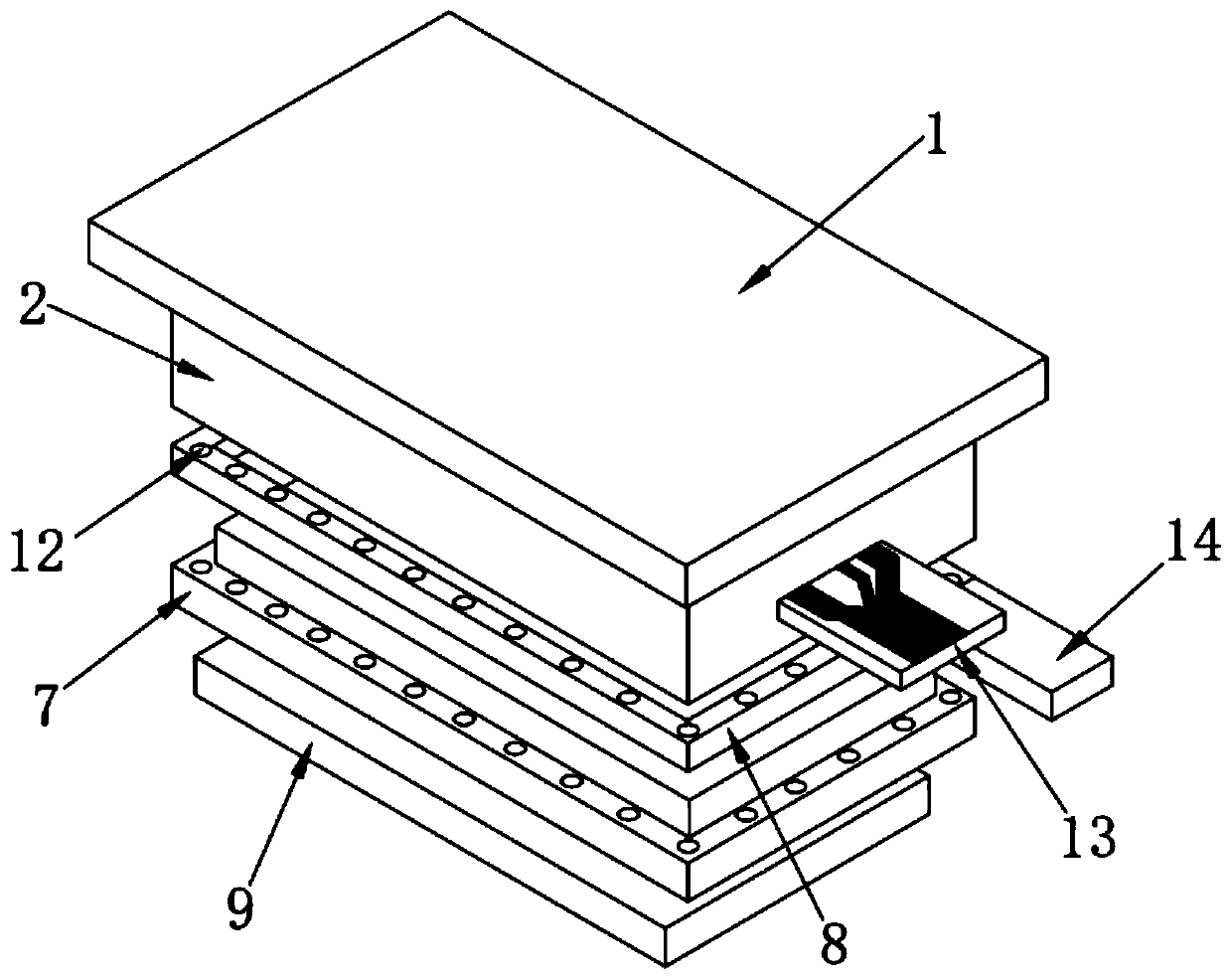 Anti-static structure of touch screen