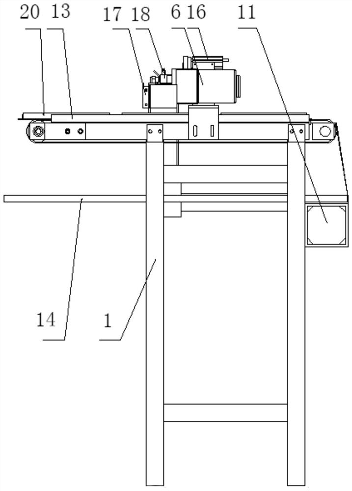 On-line automatic tray placing device