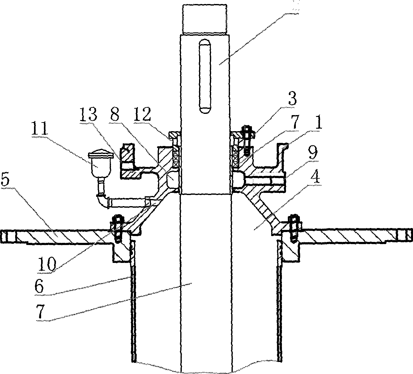 Packing shaft seal structure of improved type vertical pump