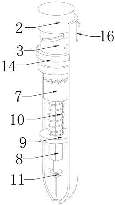 Retraction type blood sampling device