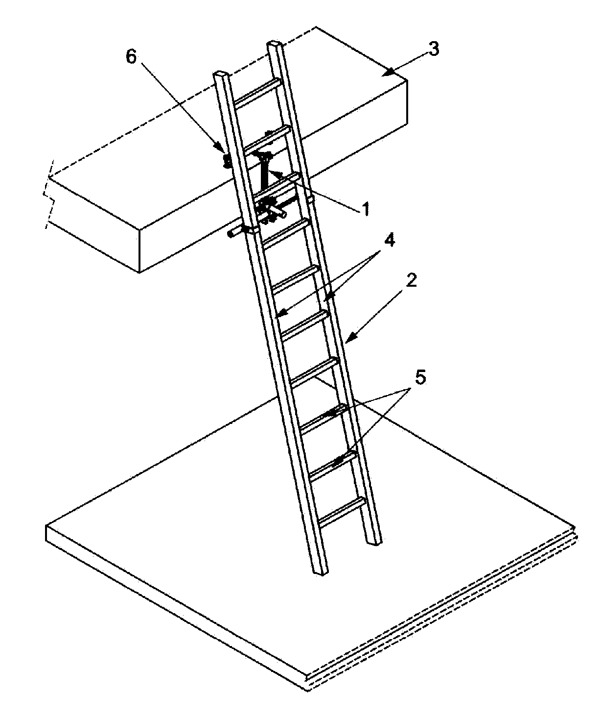 Multi-Orientable Device for Securing Portable Steps