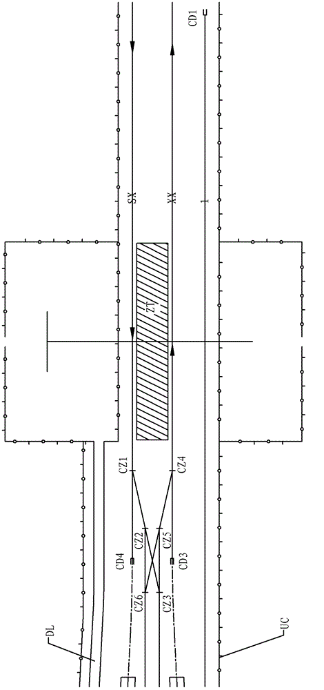 Layout structure for integration of train depot and junction station of urban rail