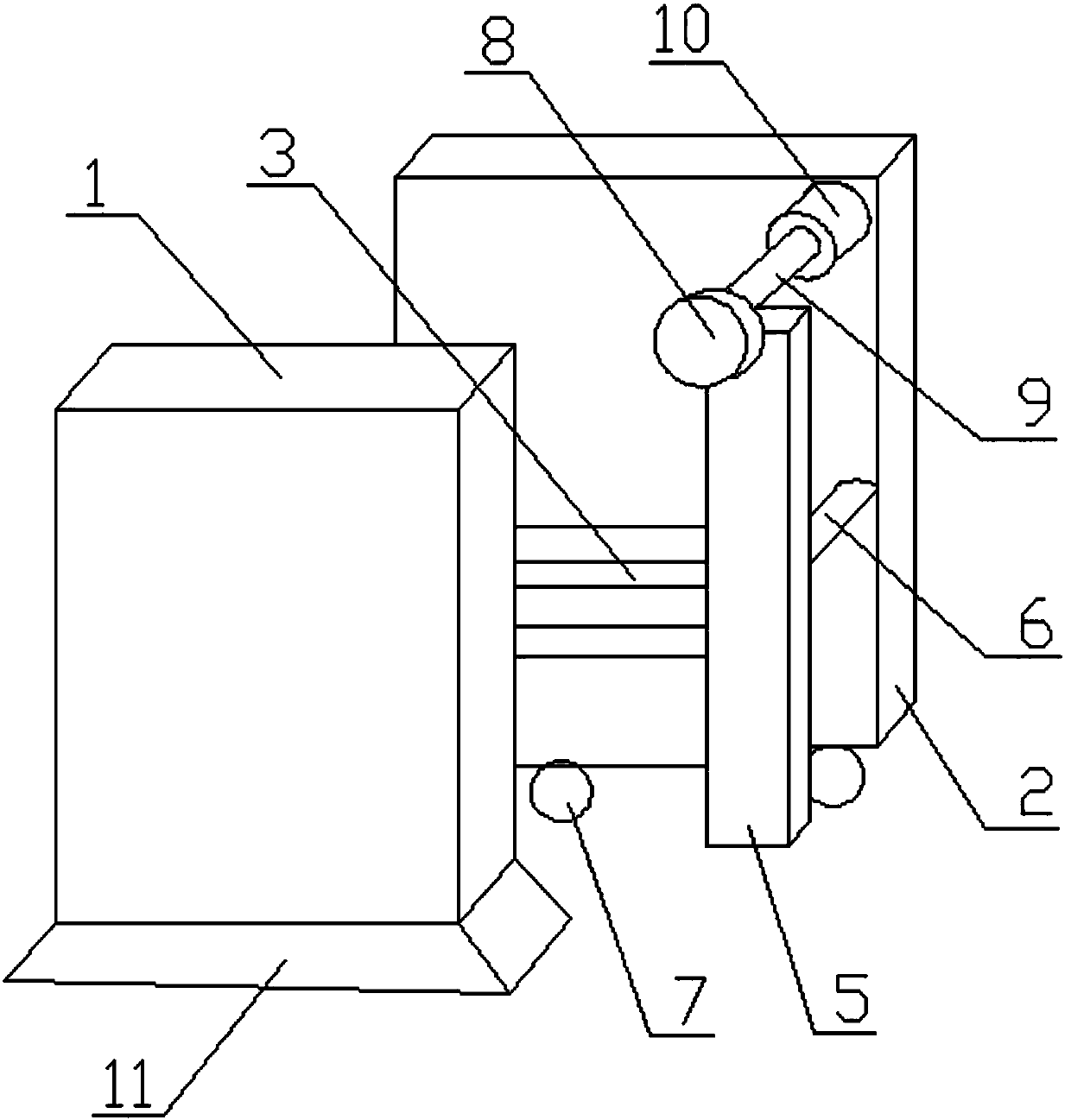 Advertisement pasting device