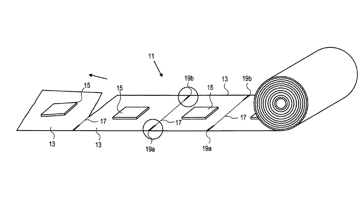 Foil roll for use with pad for removing nail gel and acrylic nails and method for manufacturing