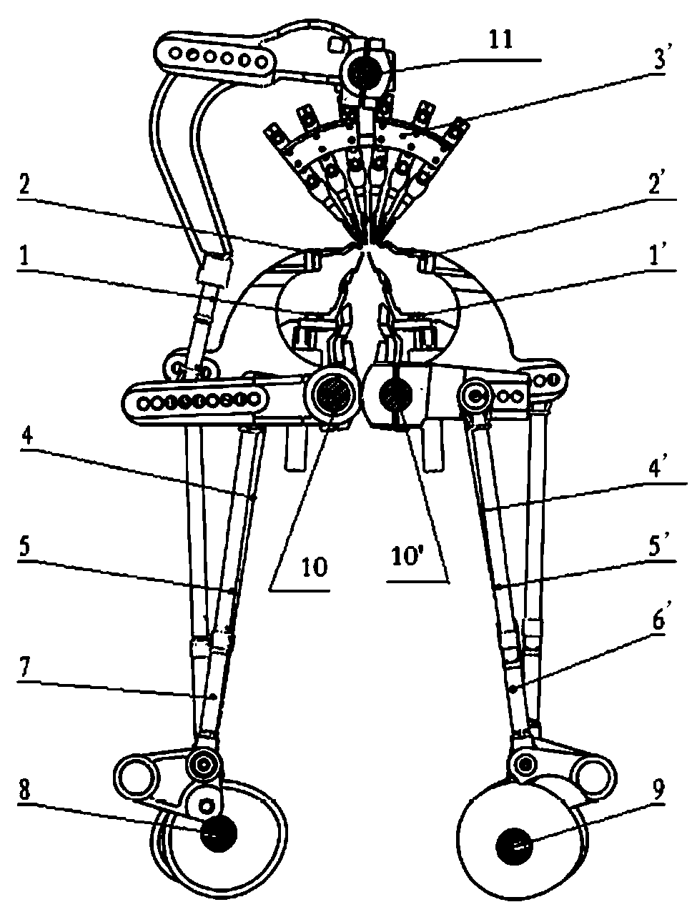 Preparation device for double-need-bar full-fashioned 3D bionic hair product