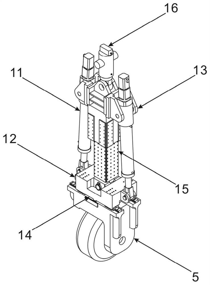 Device for adjusting tire posture and applying load