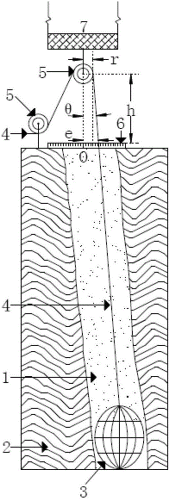 Detecting device capable of realizing drill hole three-dimensional imaging and method thereof