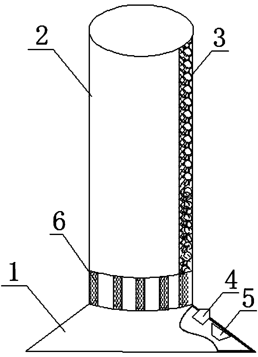 Automobile warning anti-collision column