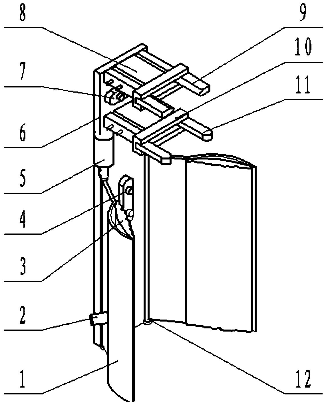 Airbag type cucumber picking manipulator terminal actuator and picking method