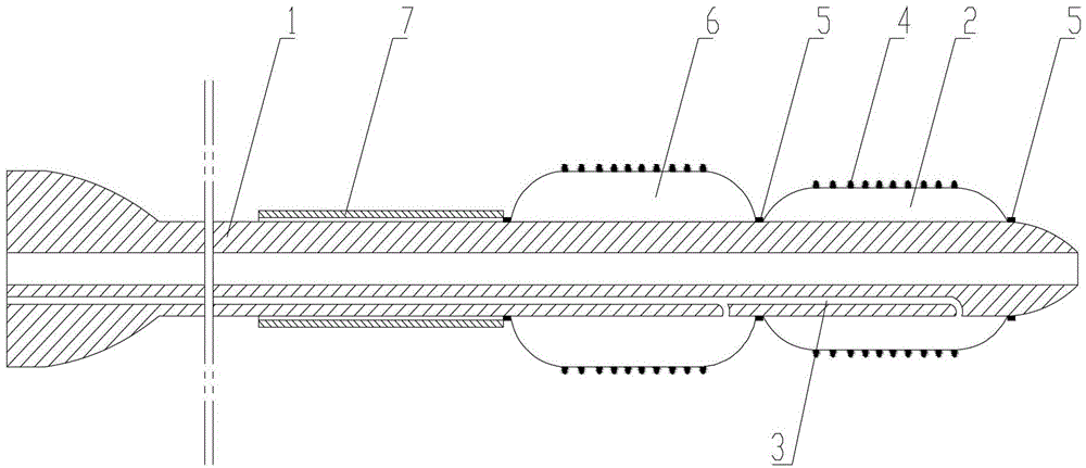 Anchoring ball sac in coronary stent