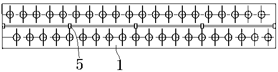 Flue gas baffle device inside horizontal waste heat boiler