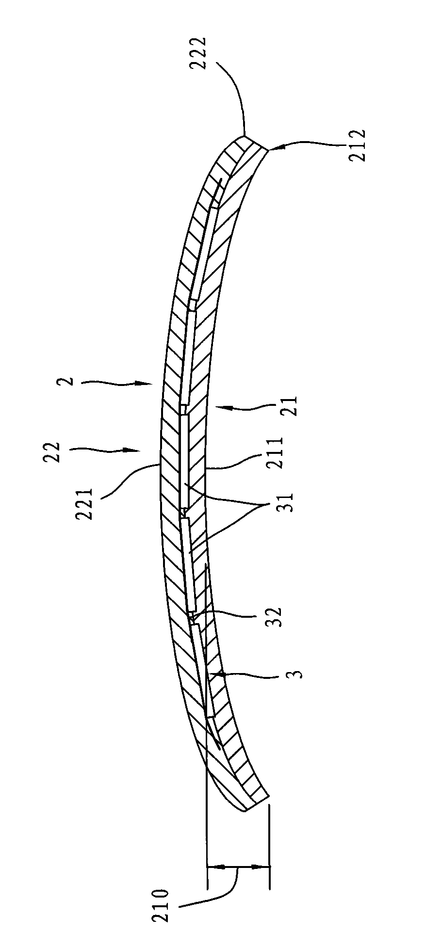 Arc-shaped solar panel and manufacturing method thereof