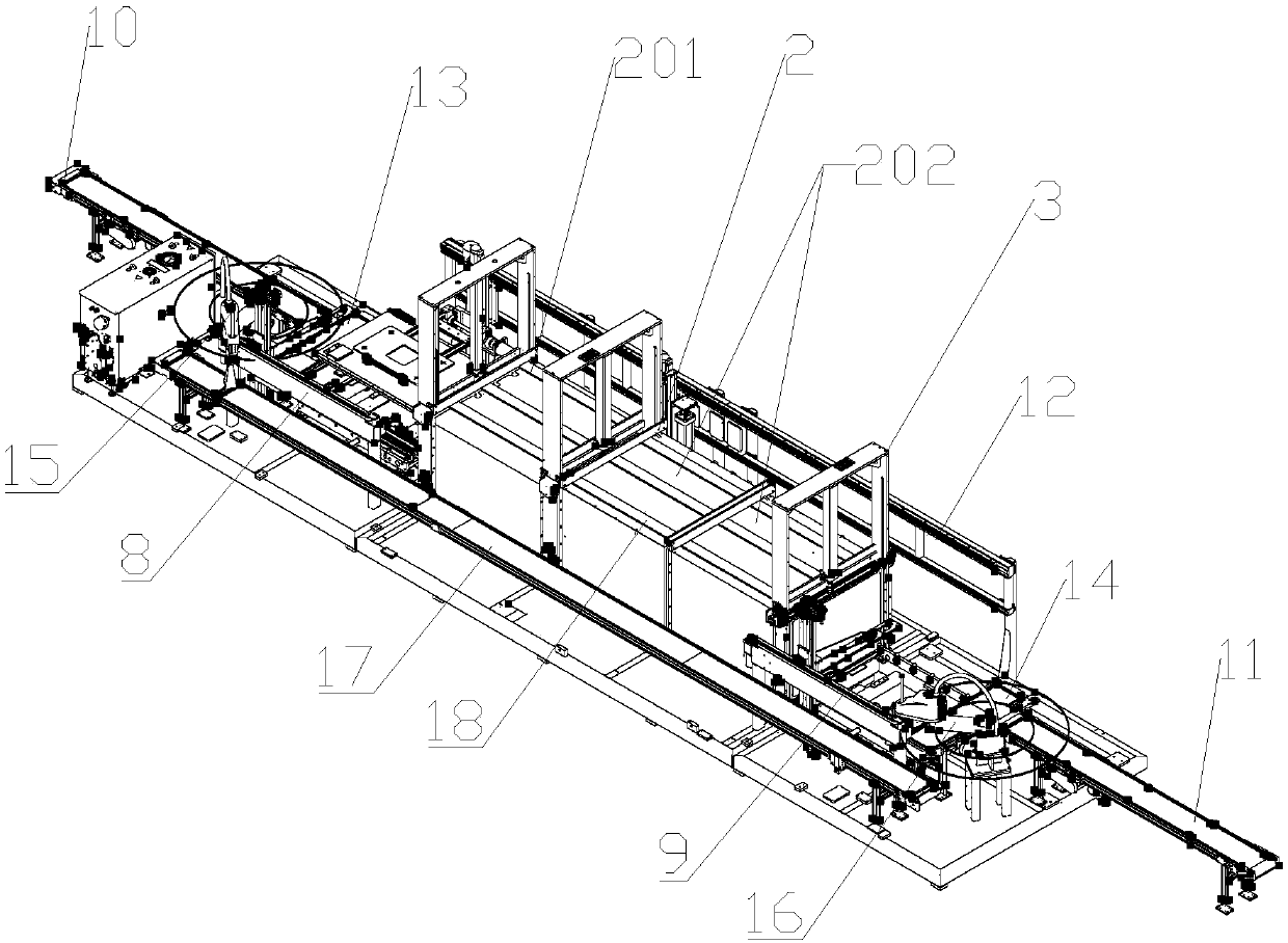 Tunnel vacuum furnace based on veneer backflow