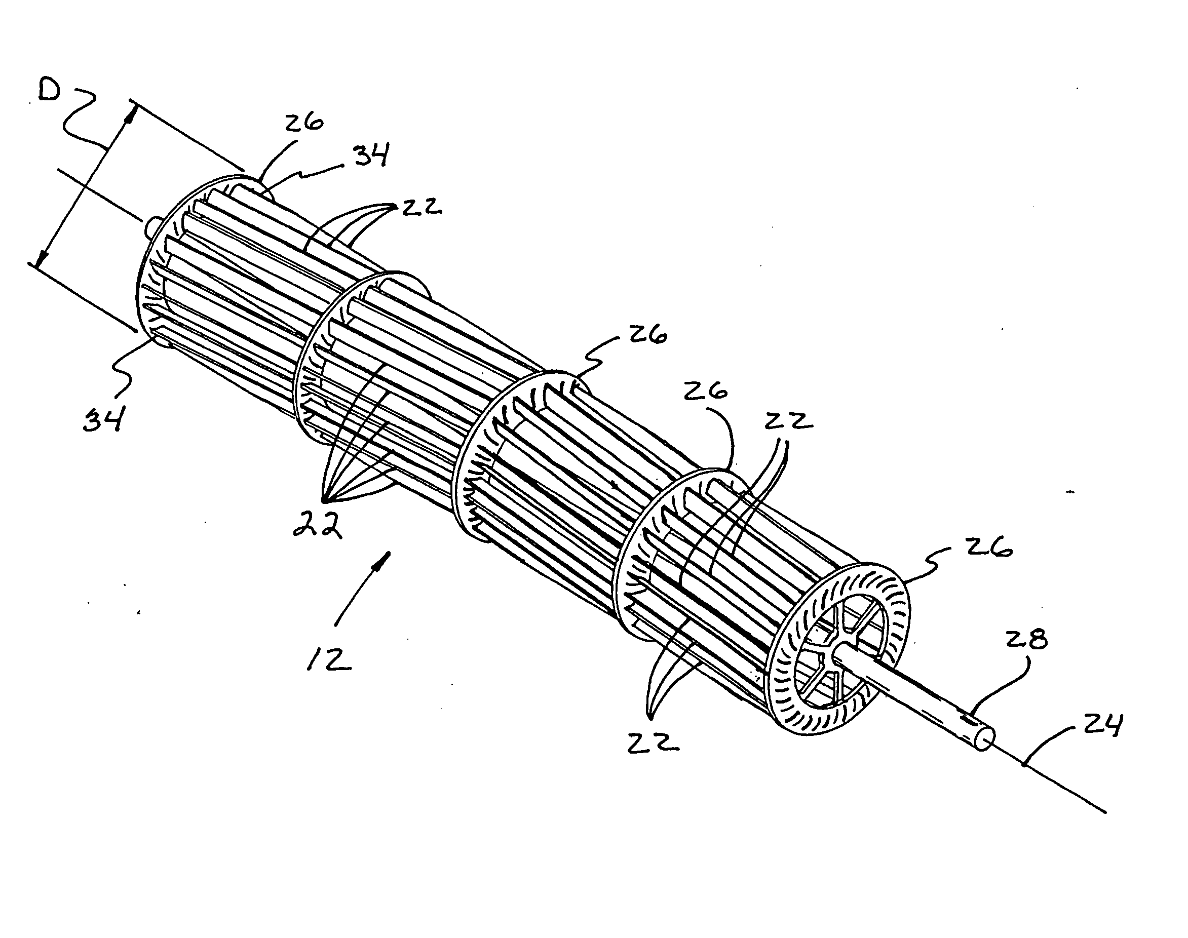 Cross flow fan