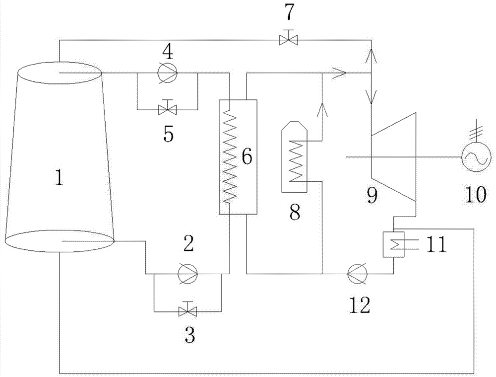 Device for achieving power station peak load regulation with molten salt heat storage and working method thereof