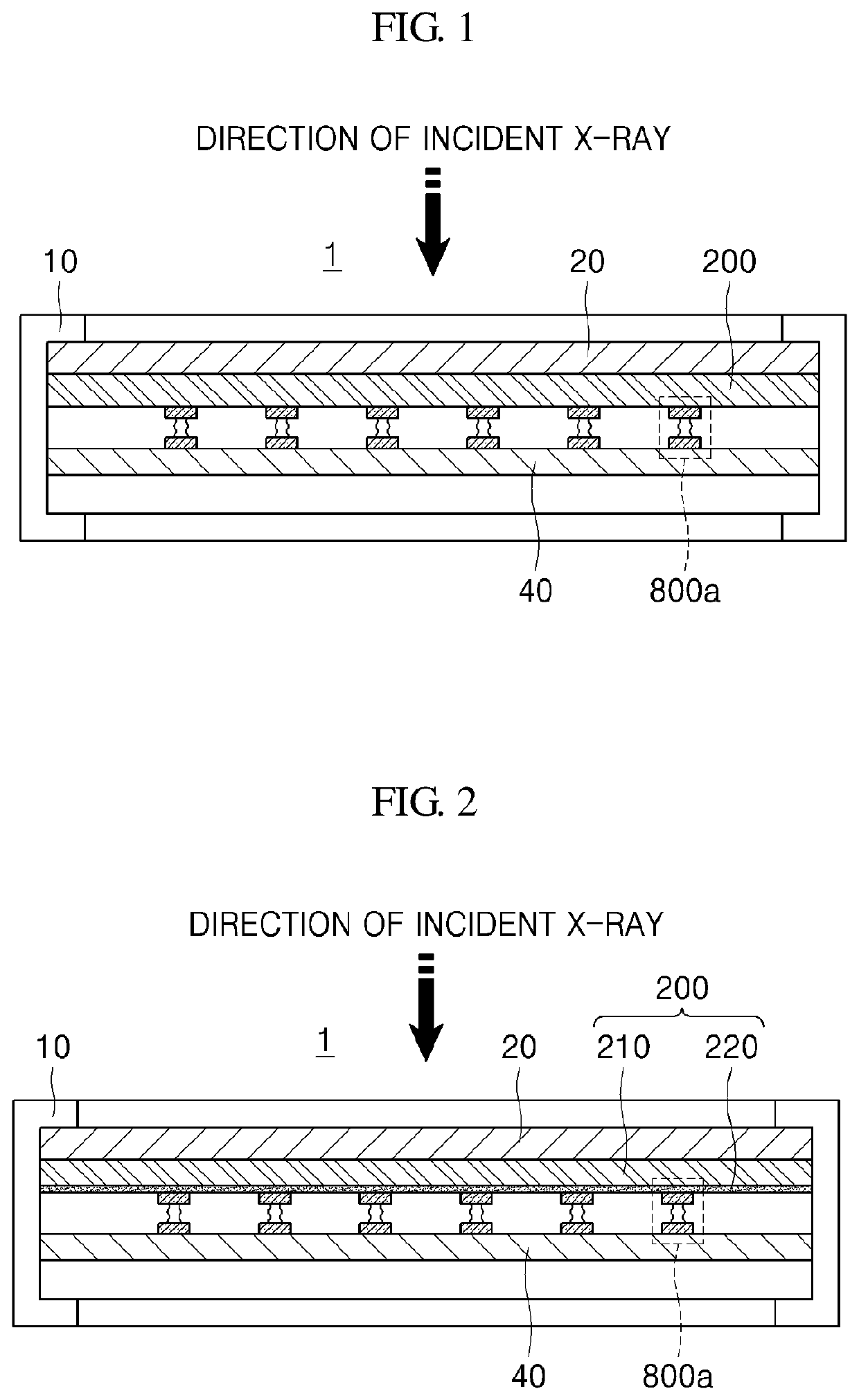 Radiation detector and radiography apparatus having the same