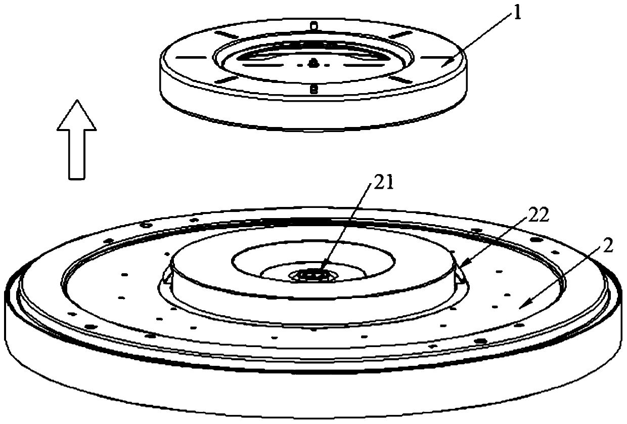 Ceiling lamp realizing rapid assembly and disassembly