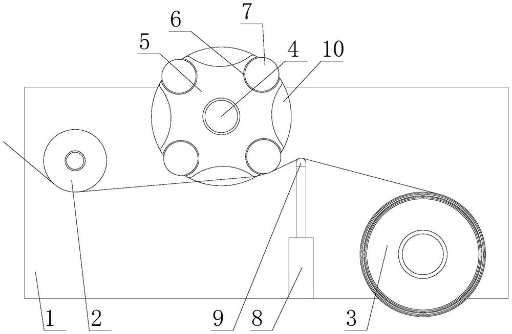 Static electricity removing device for chemical fiber fabrics