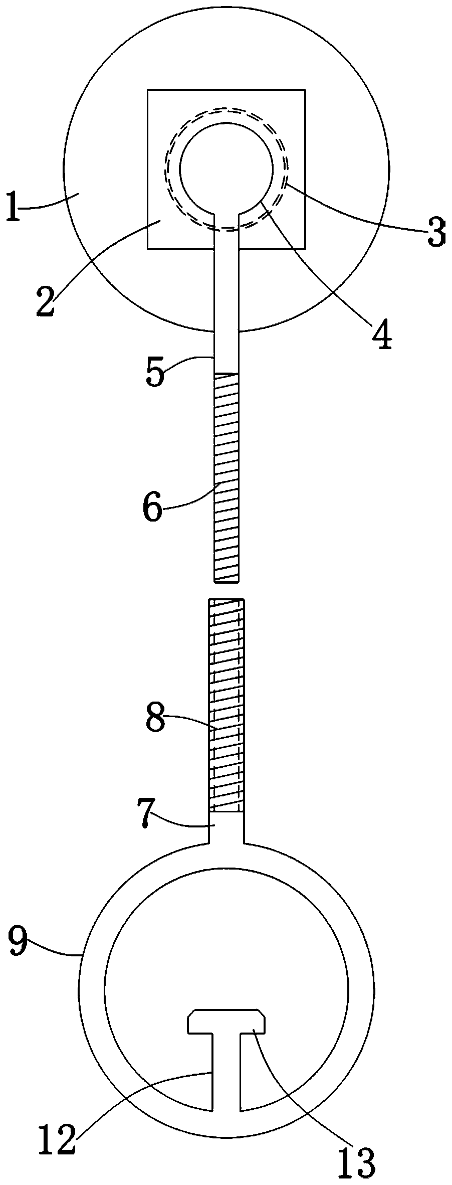 Traction device bonded to impacted teeth