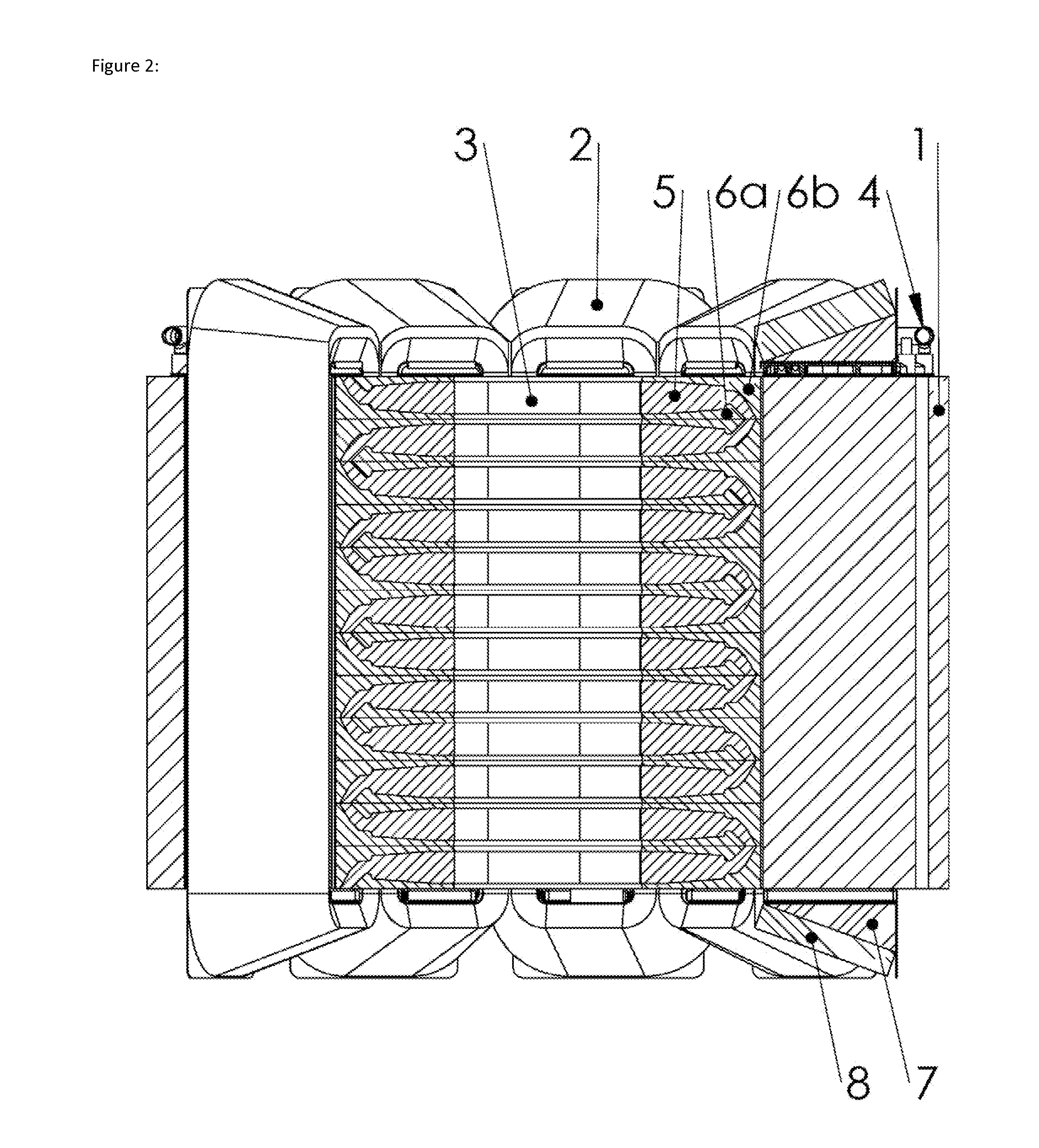 High efficiency permanent magnet machine with concentrated winding and double coils