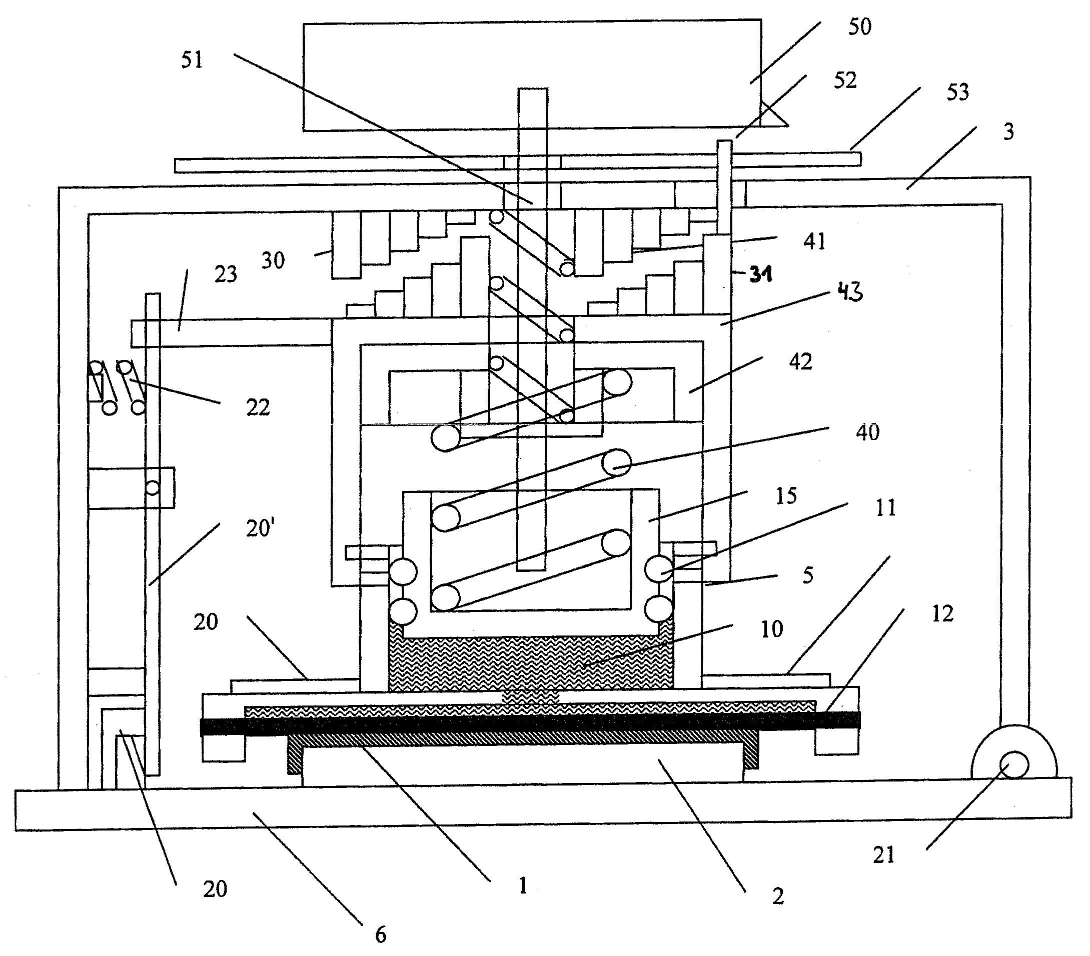 Cover for sample with homogenous pressure application