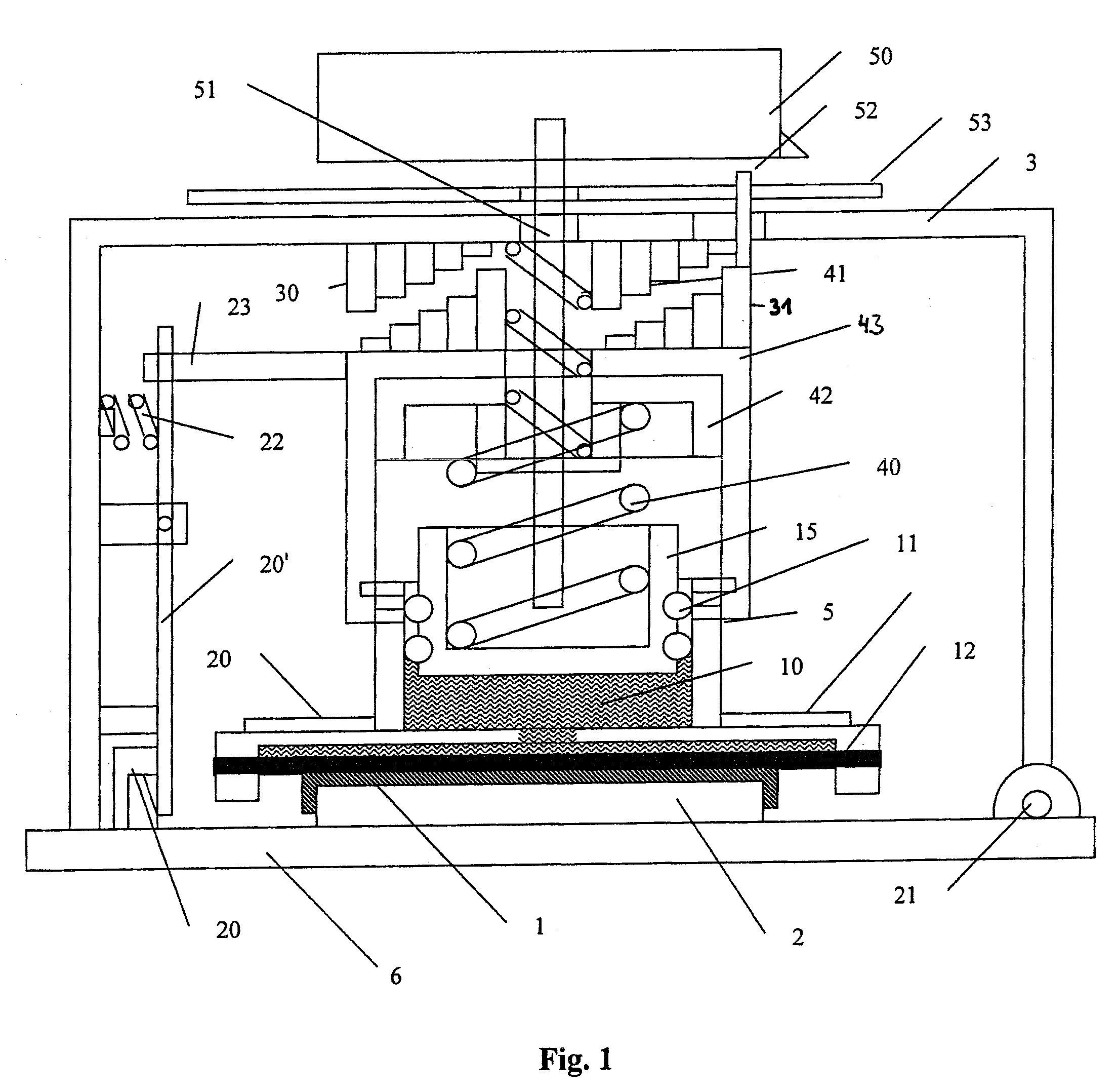 Cover for sample with homogenous pressure application