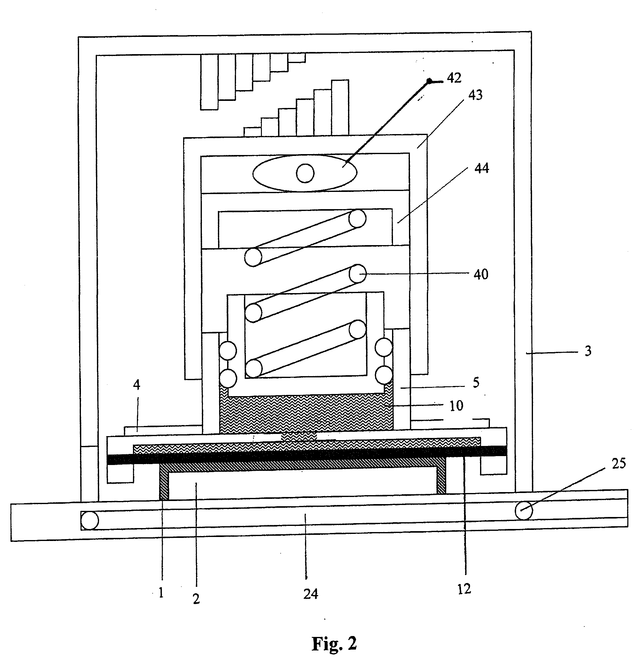 Cover for sample with homogenous pressure application