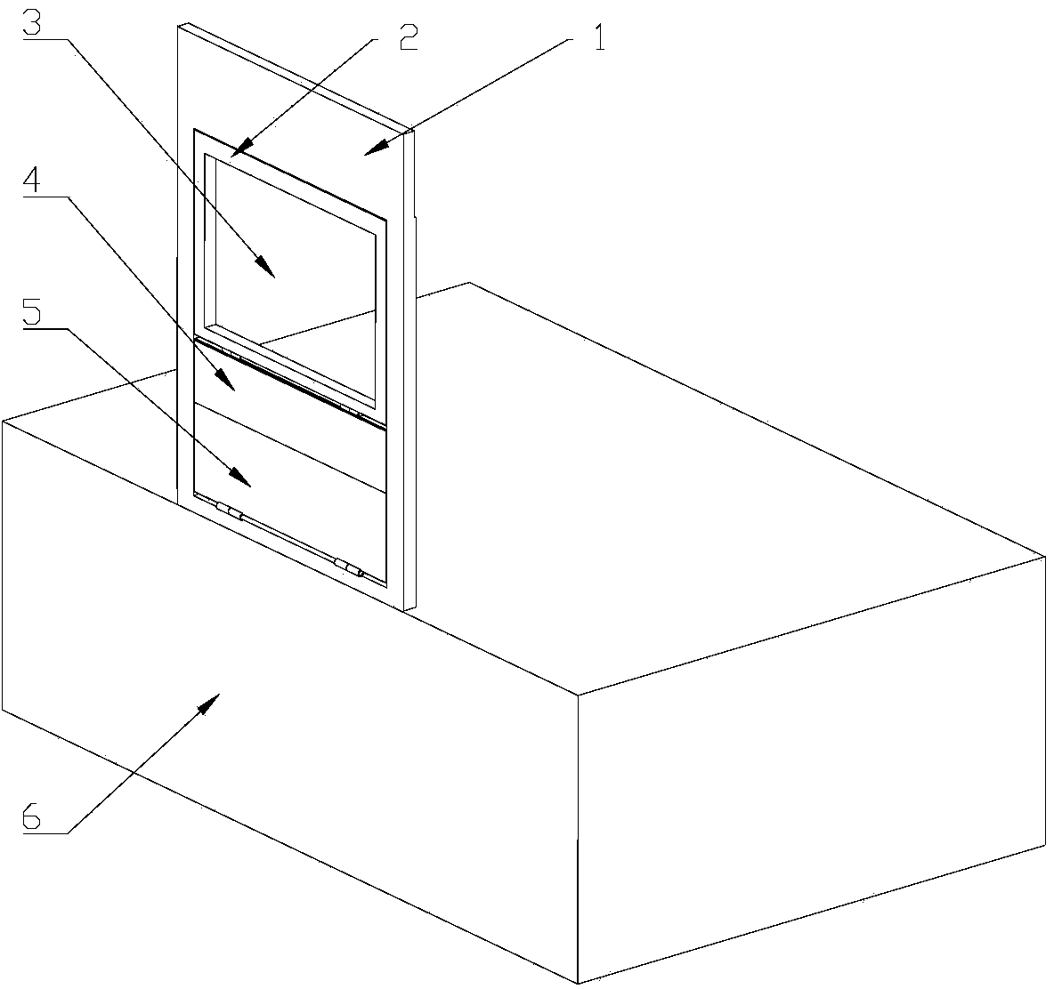 Downward-turnover type foldable escape window for vehicle