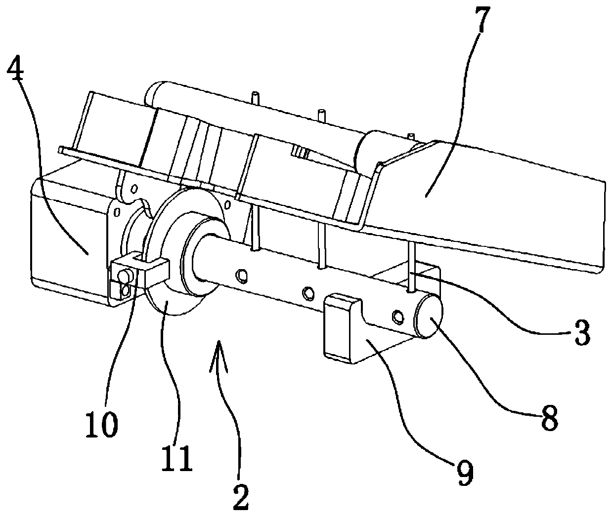 Test tube receiving and releasing device