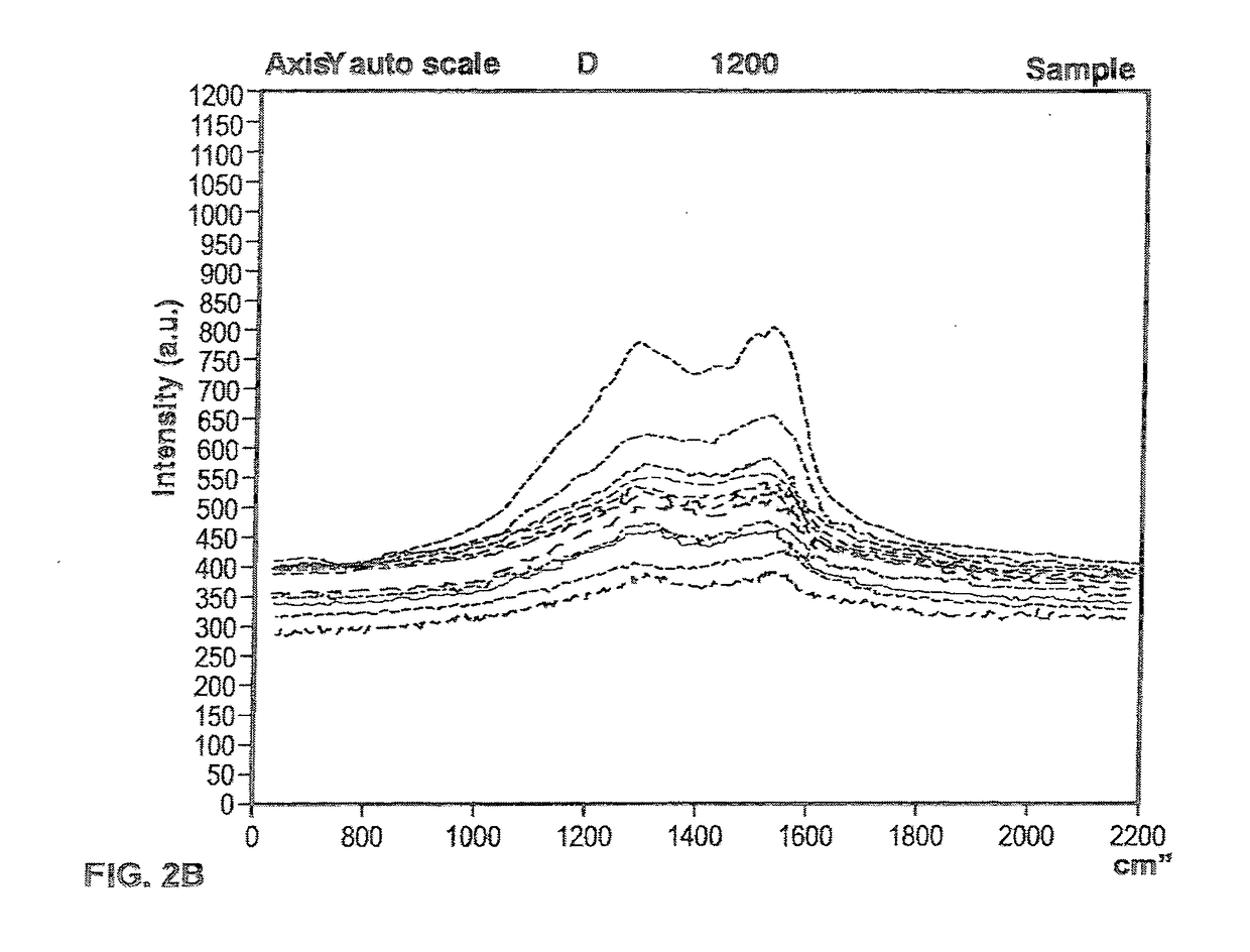 Biochip for raman quantitative analysis of biological samples