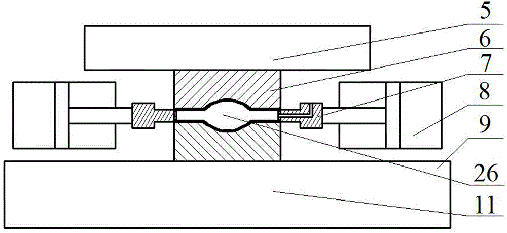 Small and medium-sized internal high pressure forming machine for bulging pressure pulsation loading