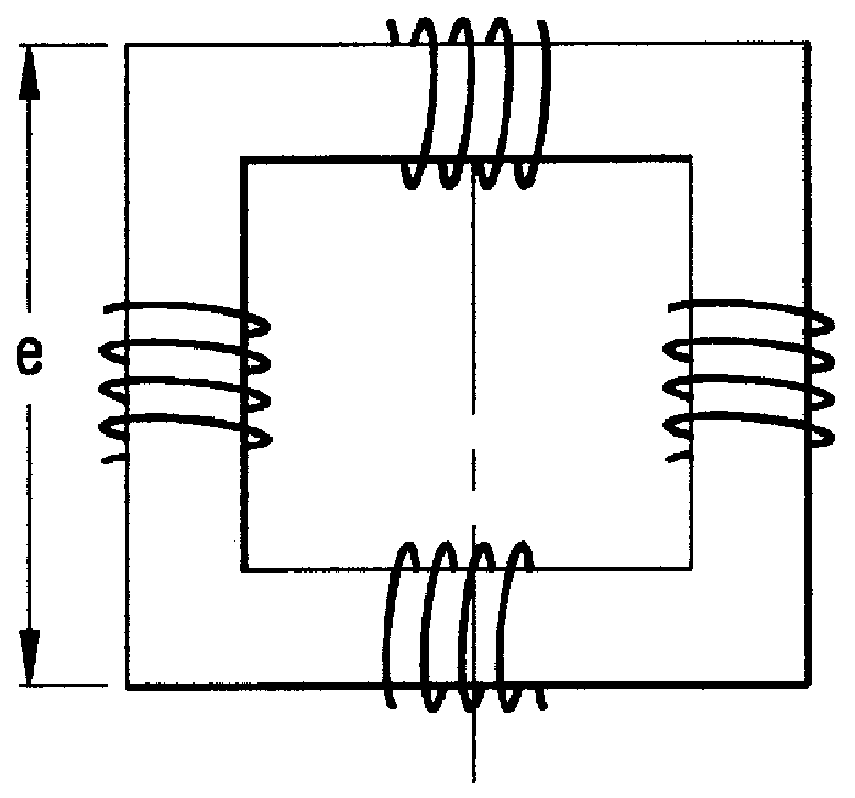 Ferrite crossed-loop antenna of optimal geometry and construction and method of forming same