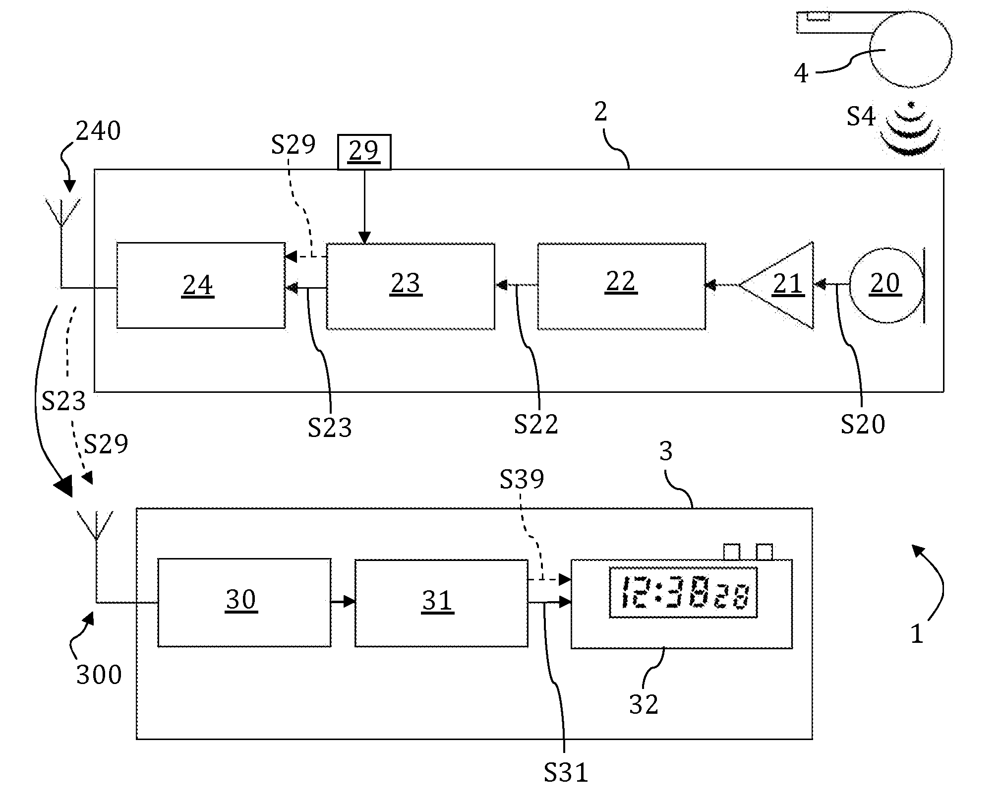 Installation for controlling the playing time of a sporting event