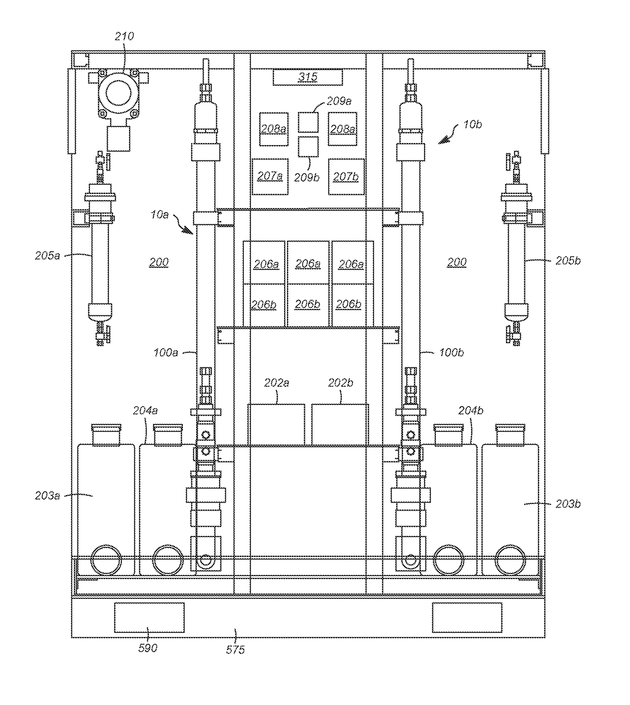 Gas testing unit and method