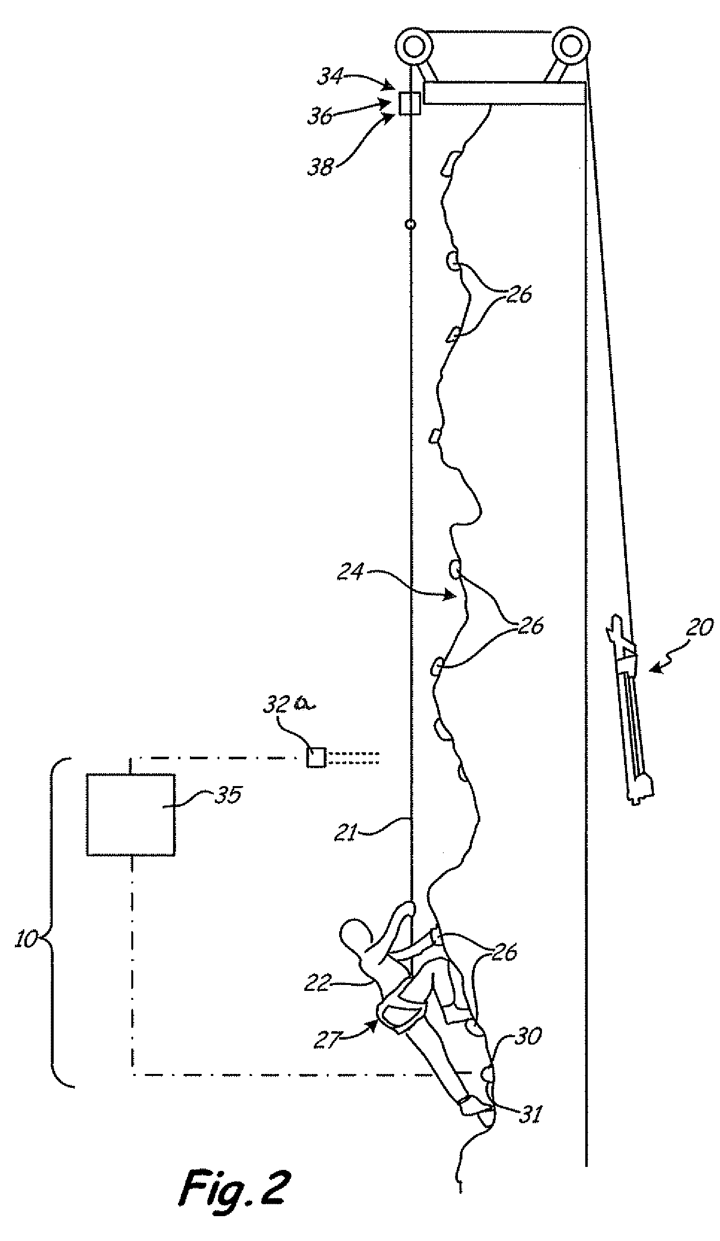 Automatic belay warning system