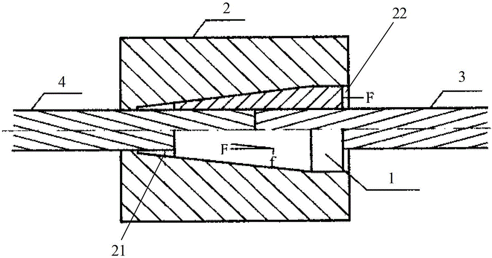 Connector used for conductor connection, connection device and cold link technology for conductor connection