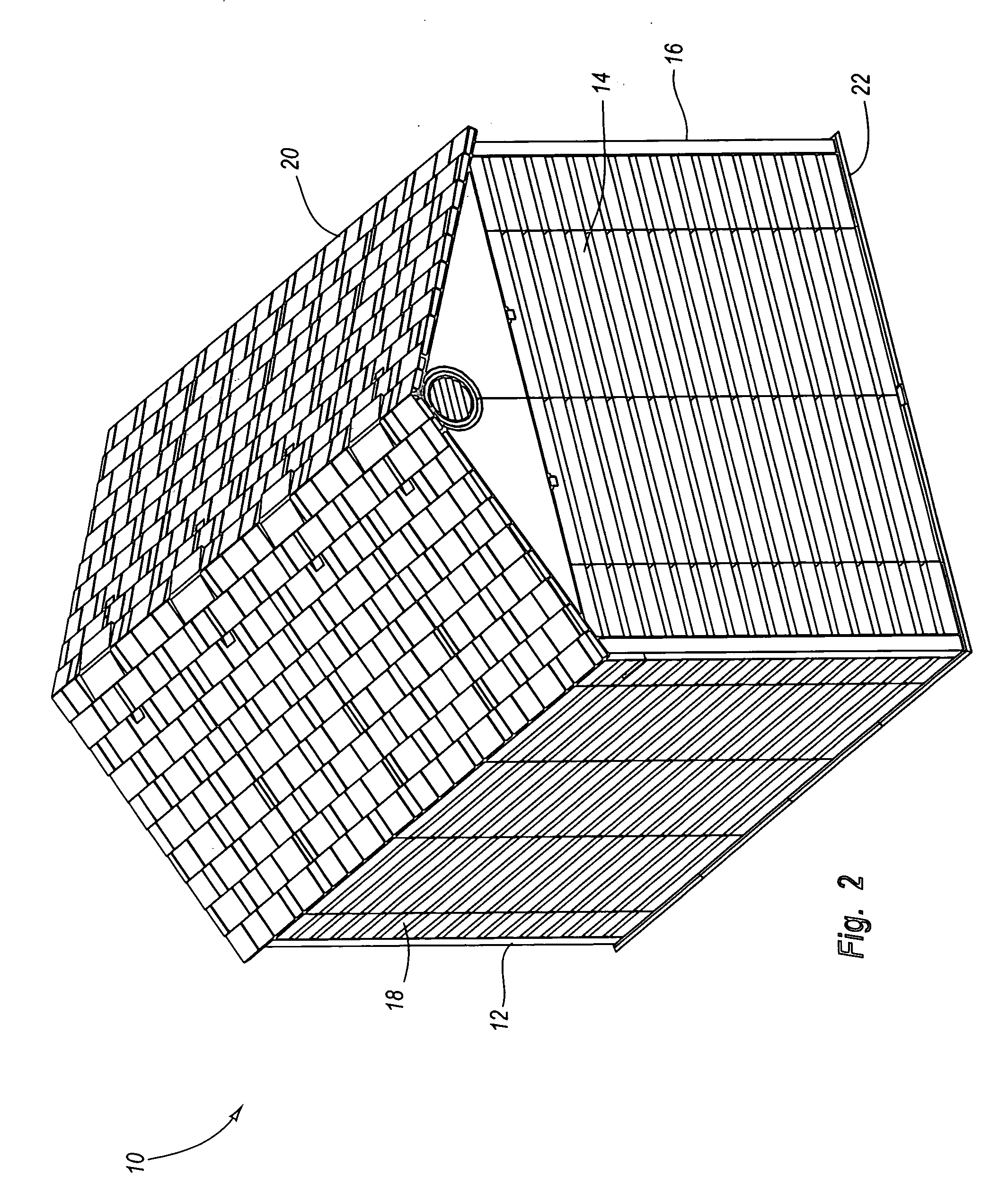 Packaging system for a modular enclosure